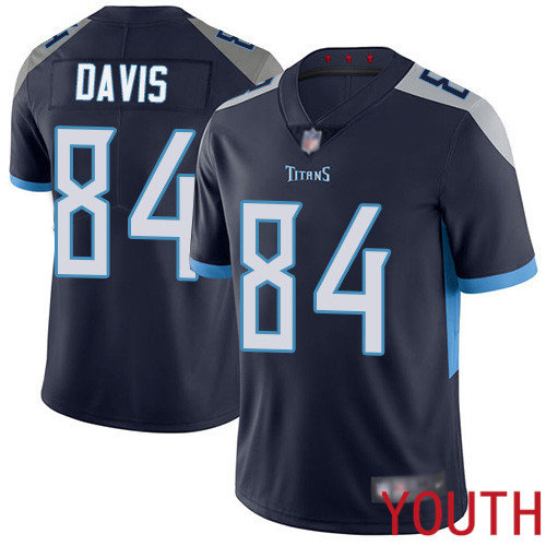 Tennessee Titans Limited Navy Blue Youth Corey Davis Home Jersey NFL Football #84 Vapor Untouchable->youth nfl jersey->Youth Jersey